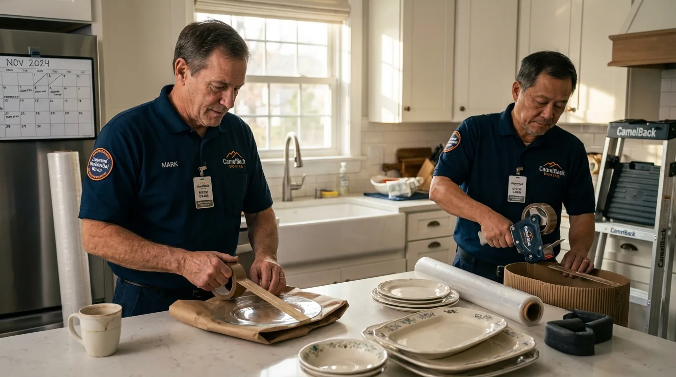 Professional crew packing kitchen dishware in Malad City, ID